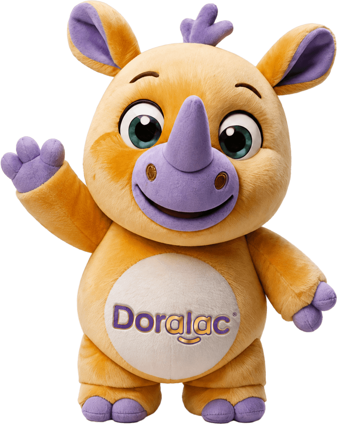 Mascota Doralac saludando