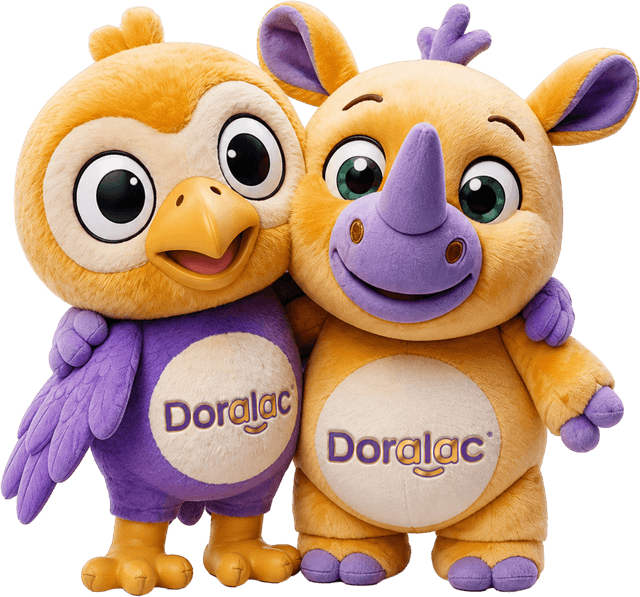 Búho y rinoceronte Doralac